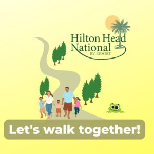 walking trail Hilton Head National RV Resort